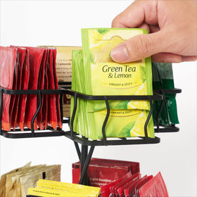 NHZ tea bag capacity up to 120 bags reduces clutter