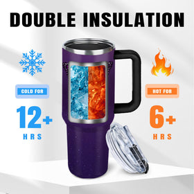 Bible verse tumbler with inspirational messages for spiritual moments.