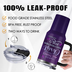 NIAXAUYT double-wall vacuum insulation keeps drinks cold or hot longer.