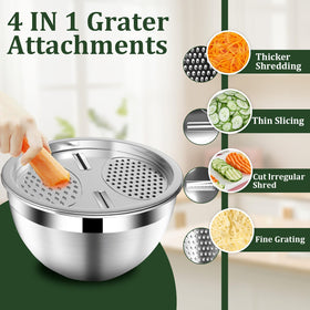 Nicdiet set includes four bowls in multiple sizes for versatile tasks