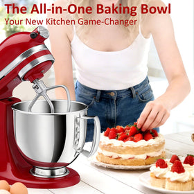 Nicdiet secure dual locking tabs reduce splatter for tidy mixing.