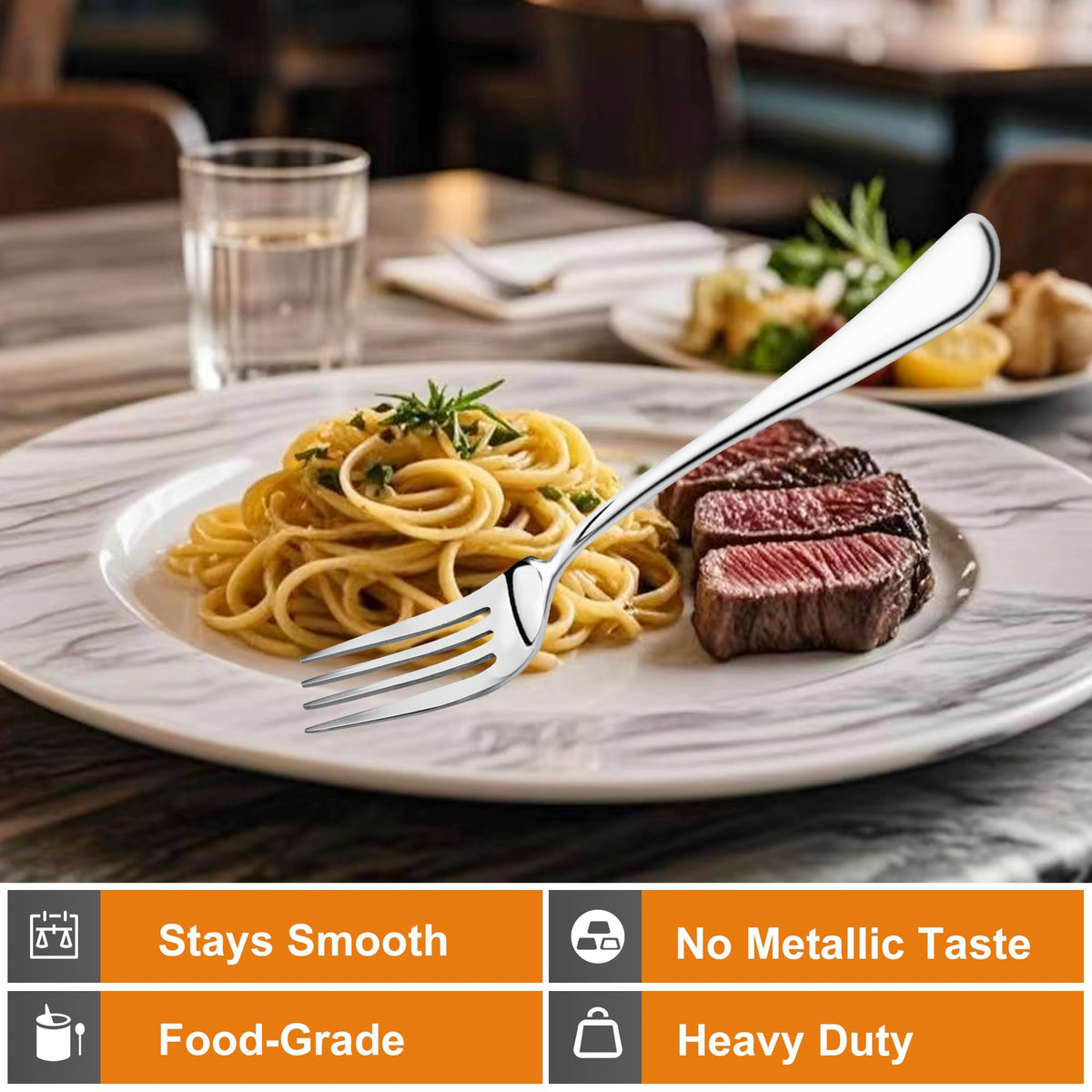 Nice Kitchen dishwasher-safe forks for easy cleanup after everyday meals.