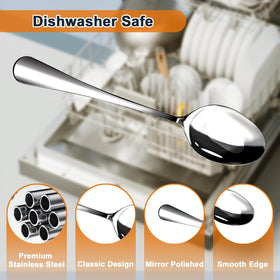 Nice Kitchen dishwasher-safe teaspoons resist stains and stay bright after cycles.