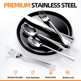 Nice Kitchen ergonomic dinner knives designed for comfortable grip and balanced handling