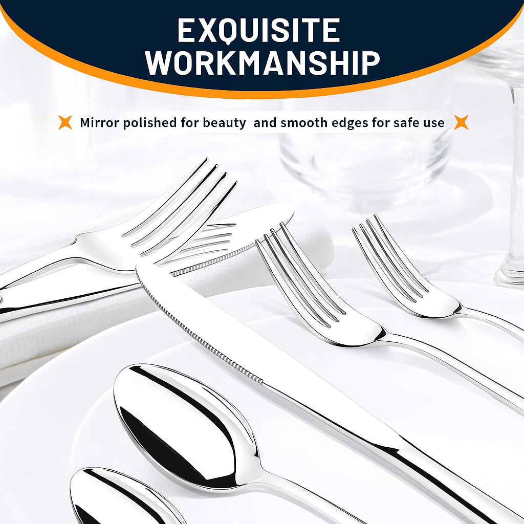 Nice Kitchen dishwasher-safe flatware simplifies cleanup after gatherings.