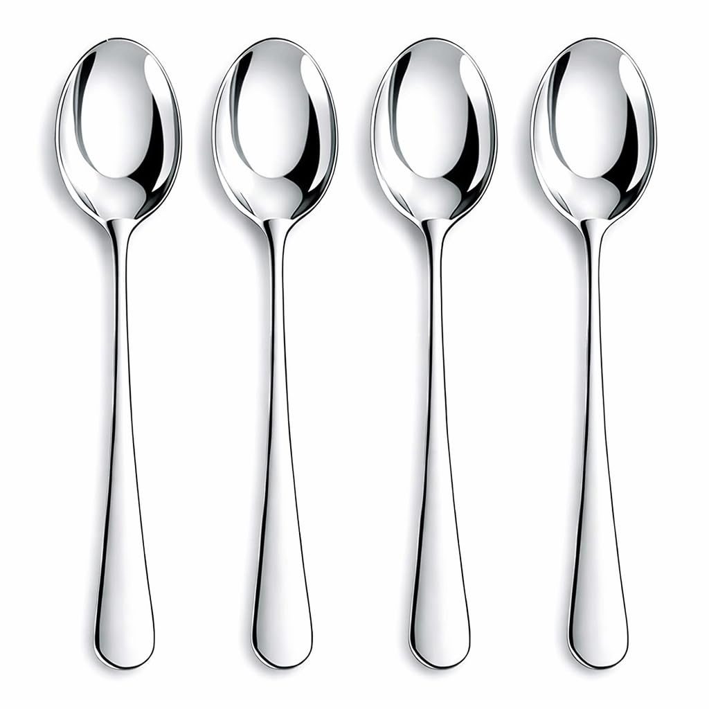 Nice Kitchen twelve-piece teaspoons set with mirror finish for elegant dining.