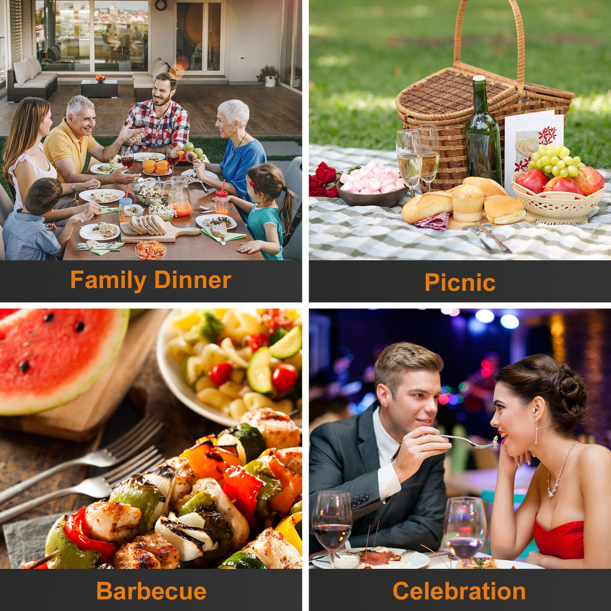 Nice Kitchen versatile forks suitable for family dinners or parties with elegant appearance.