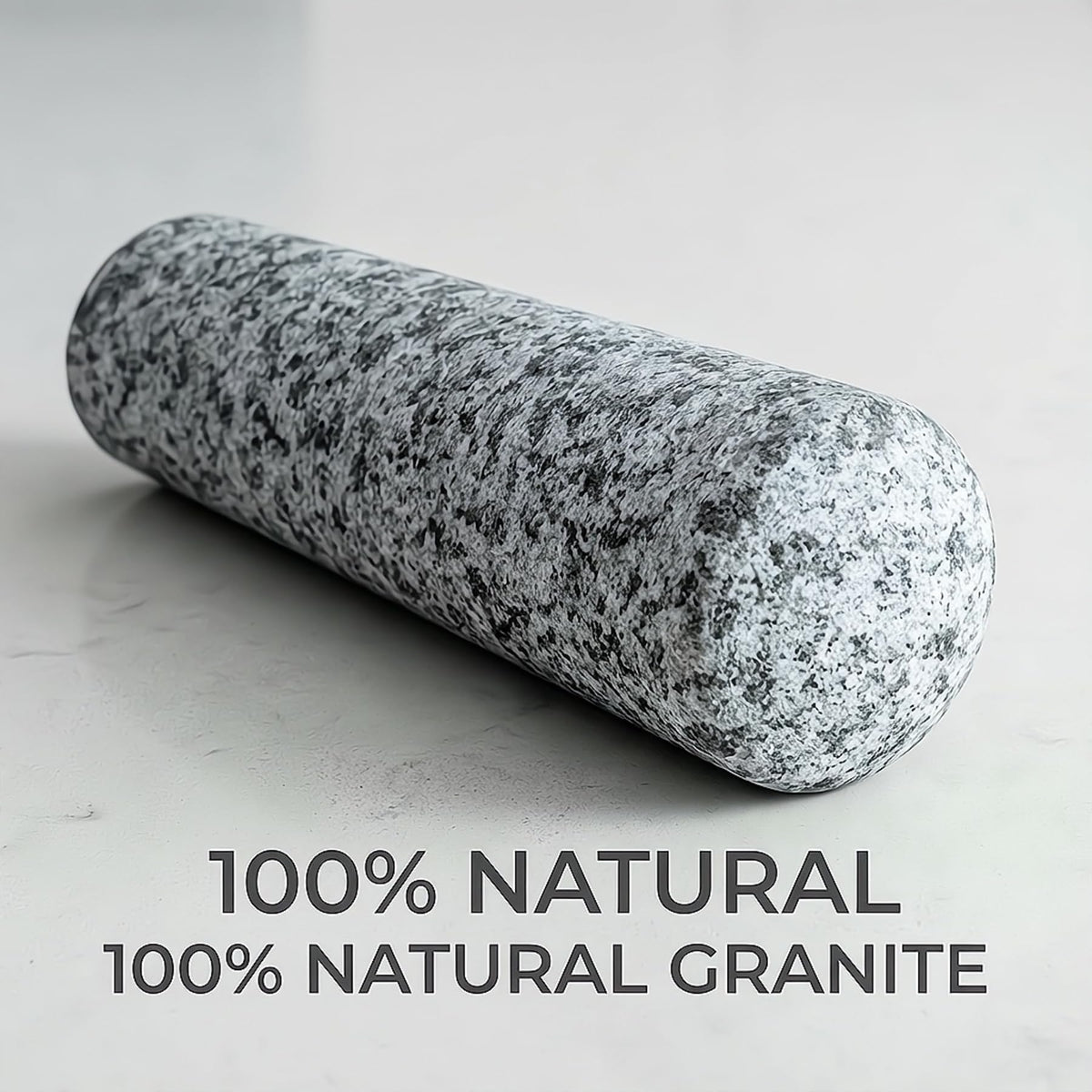 Nice2MiTu granite pestle ergonomic grip demonstrates comfortable steady grinding