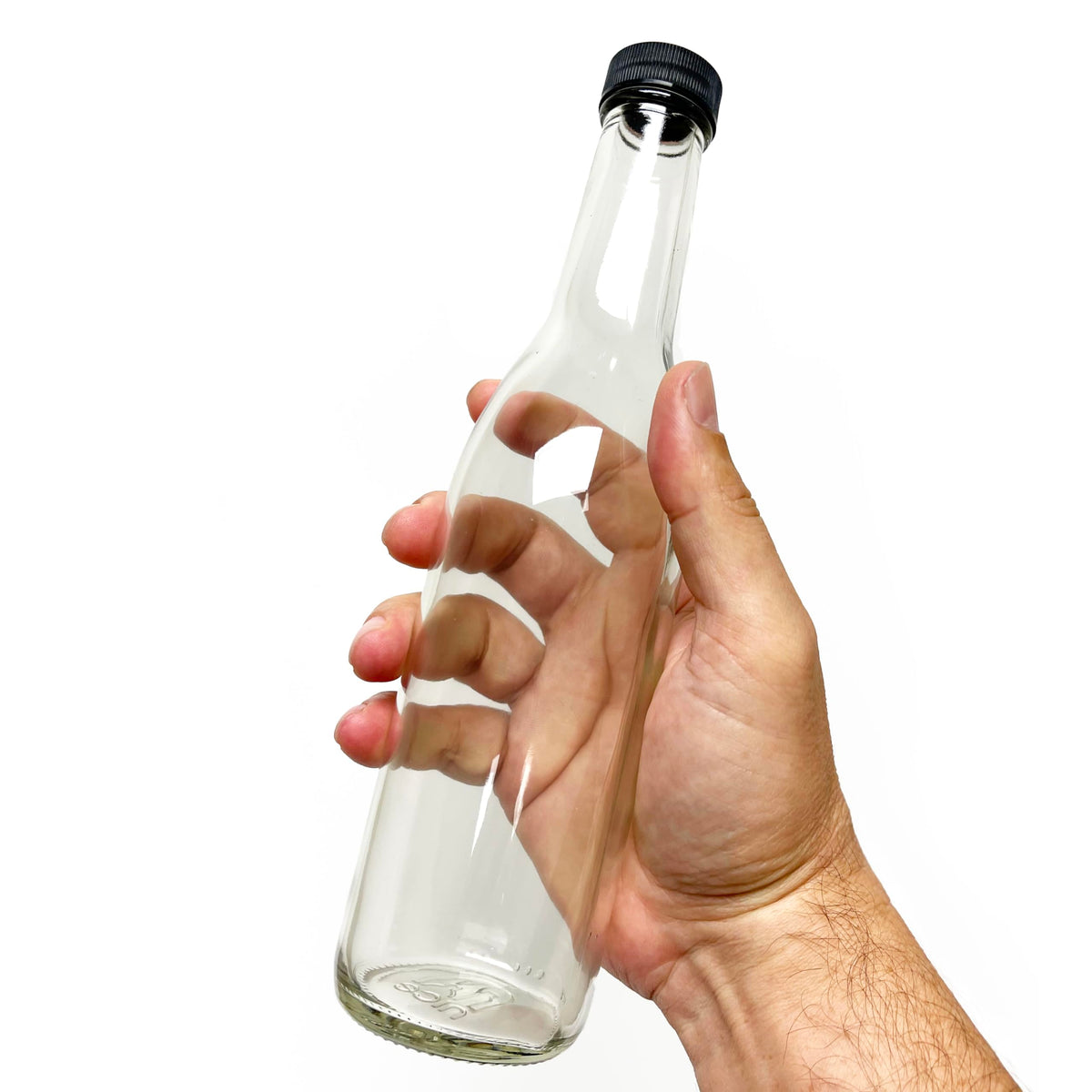 Nicebottles woozy bottle close-up; cap with food-grade liner for safe sealing.