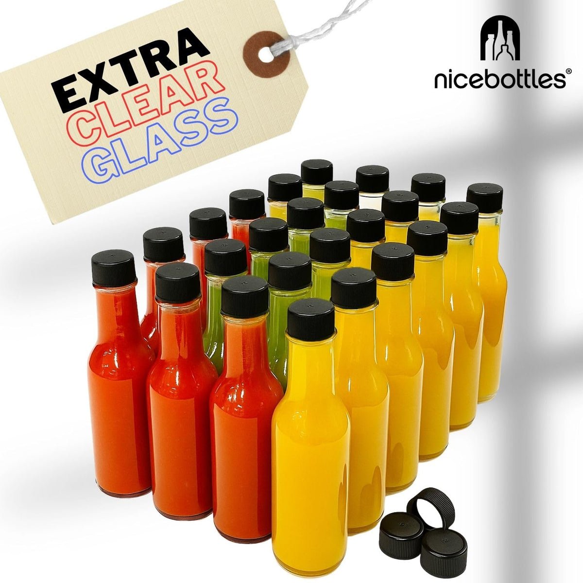 Nicebottles 5 oz bottle ideal for DIY sauces and condiments.