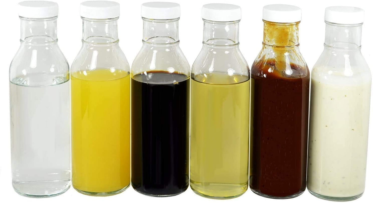 Nicebottles 12 oz bottle ideal for storing sauces, dressings, and beverages in the fridge