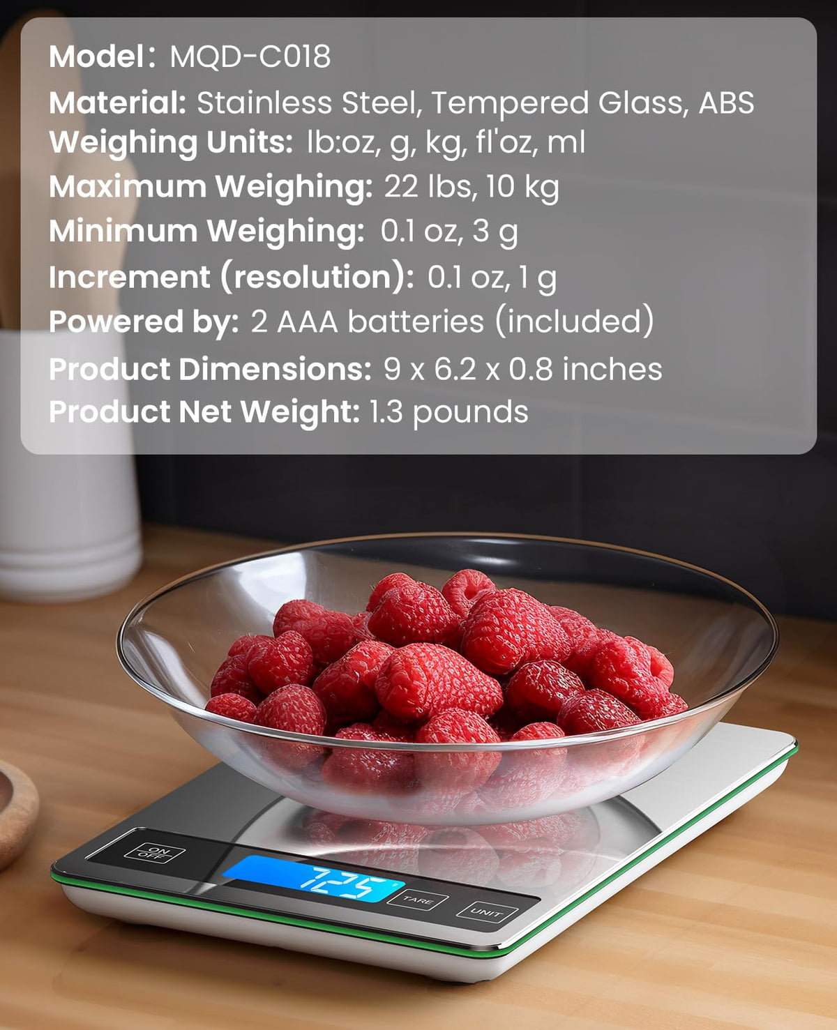 Nicewell compact storage with attached hook keeps the scale neatly tucked away.