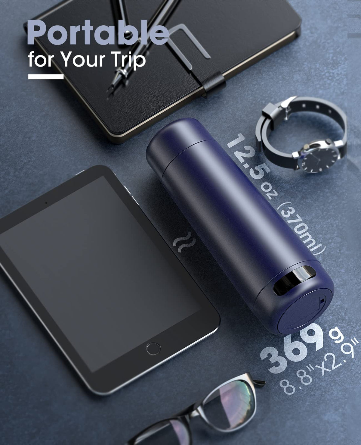 Nicewell compact design is ideal for travel, office, or hotel stays.
