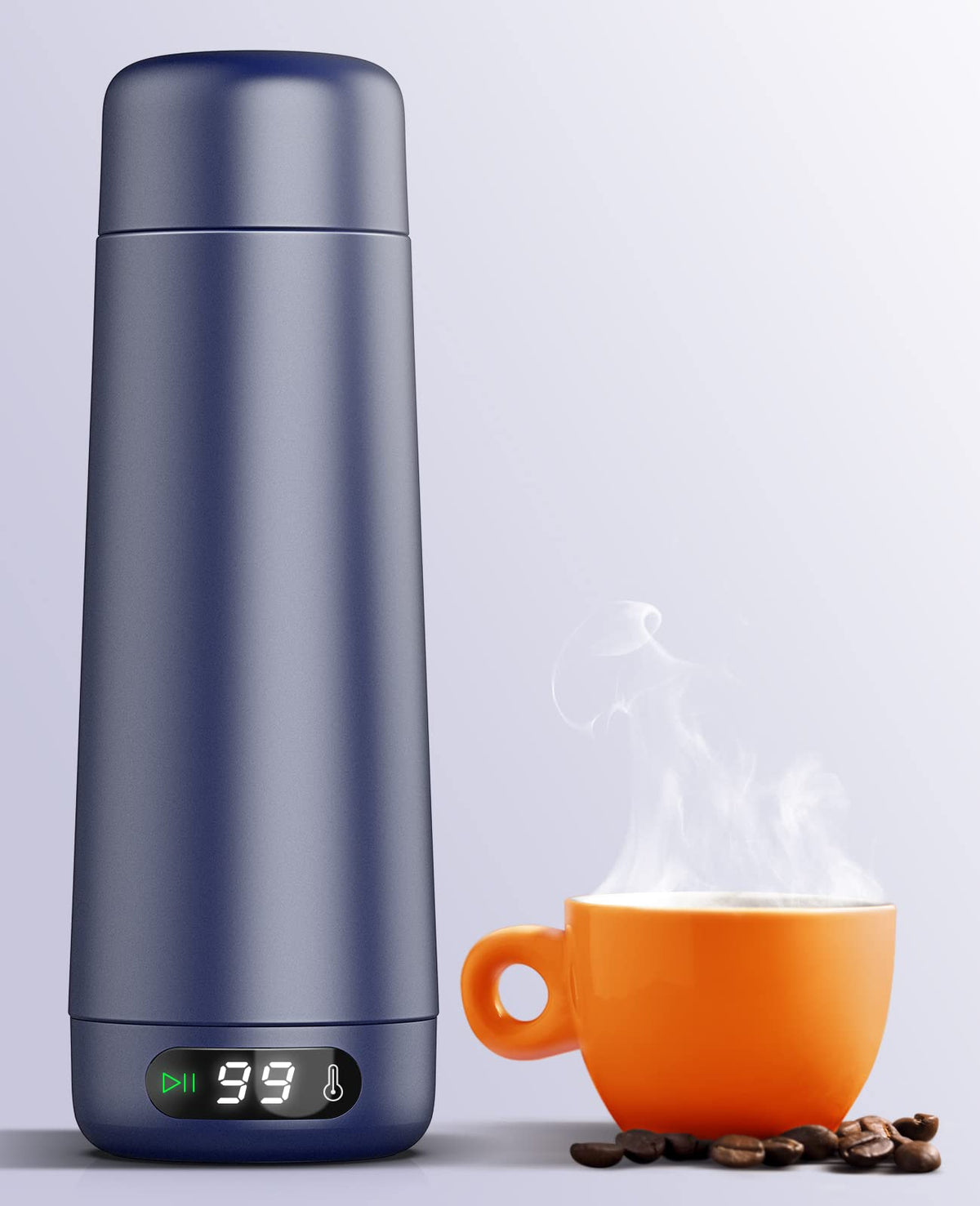 Nicewell Travel Kettle with dual voltage for global use and on-the-go hot water.