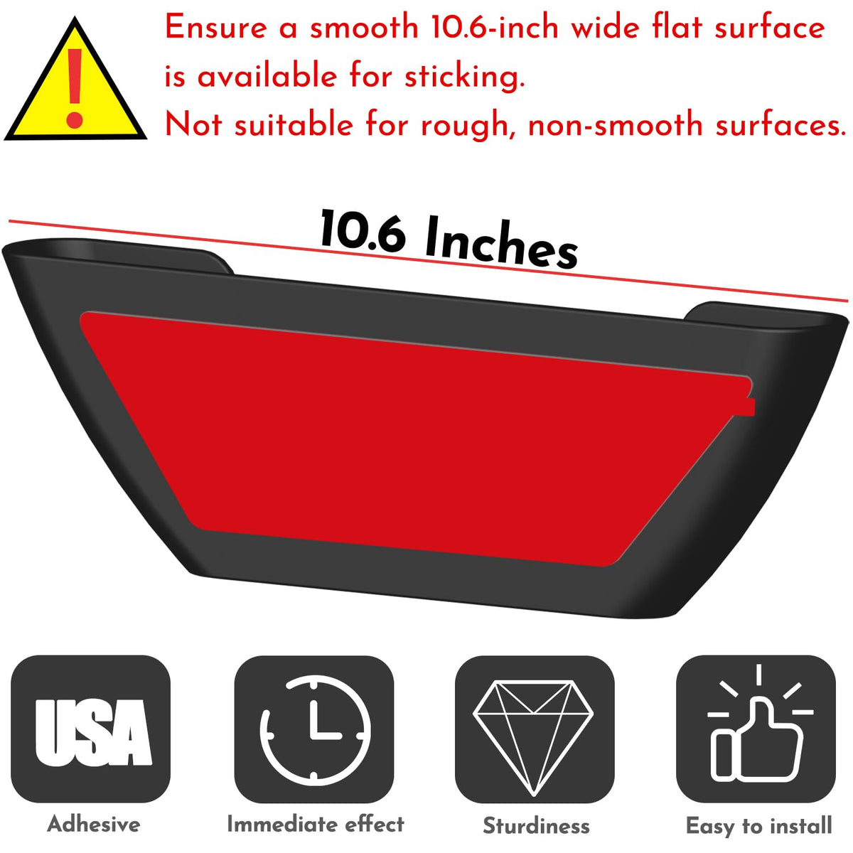Niceyos lid holder with strong adhesive installs quickly and securely