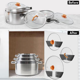 Niceyos modern kitchen lid organizer design complements contemporary spaces