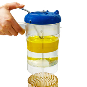 NICO SEE WONDER glass-fat-separator showing 4-cup capacity for easy fat separation.