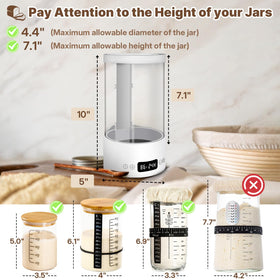 NICOFPHY bottom heating plate concentrates warmth near starter for faster activity.