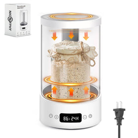 NICOFPHY sourdough starter warmer box with dual heating plates for even fermentation warmth.
