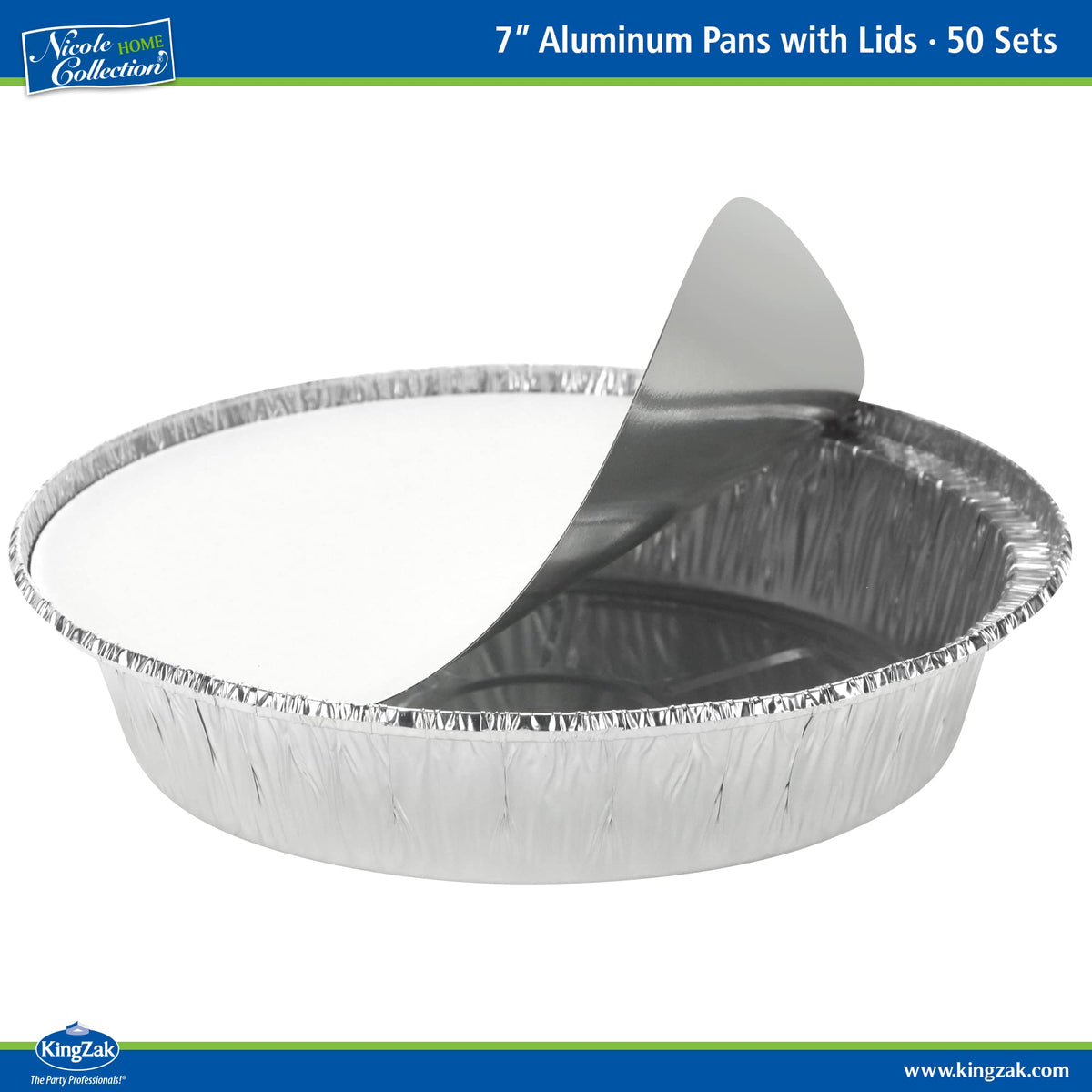 Nicole Home Collection sturdy pans suit events, parties, and everyday home cooking.