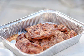 Nicole Home Collection deep-foil pan closeup shows durable recyclable material