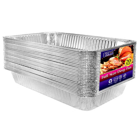 Nicole Home Collection aluminum deep-foil pan full-size top view for bulk cooking versatility