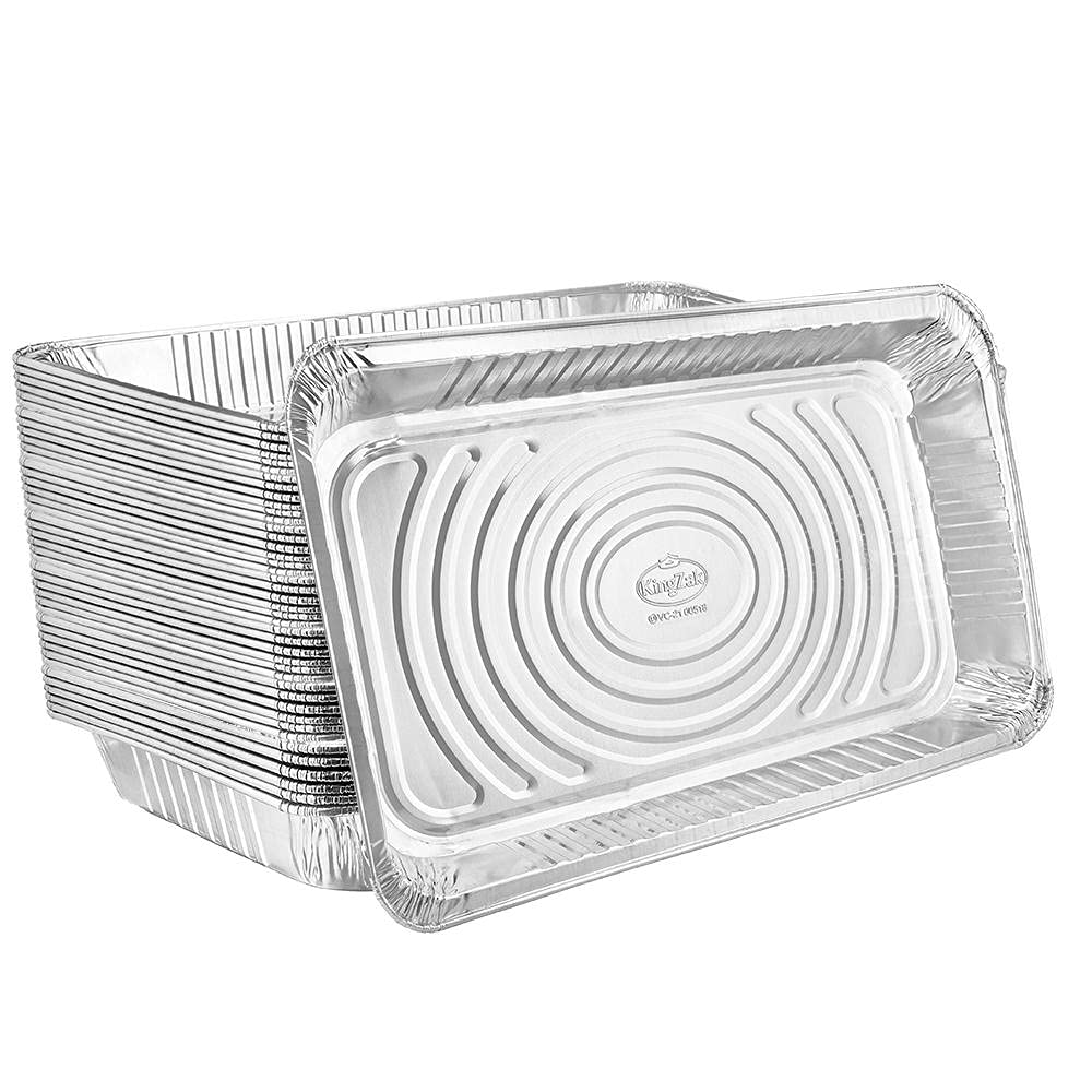 Nicole Home Collection aluminum full-size pan with 21x13 dimensions, nonstick for easy release.