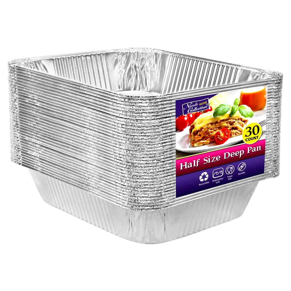 Nicole Home Collection aluminum half-size 9x13 pan for even baking and simple serving