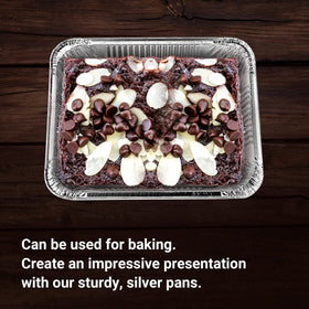 Nicole Home Collection bulk-pack 25 sets of foil pans for events and batch cooking