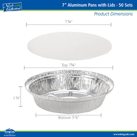 Nicole Home Collection foil pans with lids for easy to-go meals and quick clean-up.