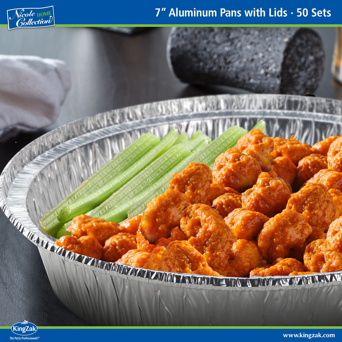 Nicole Home Collection freezer-to-oven versatility lets you prep ahead and bake directly.