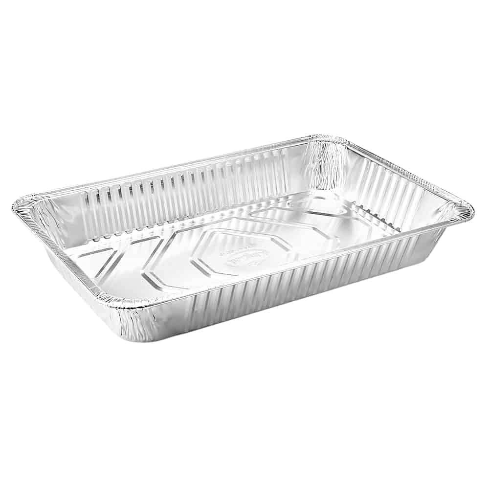 Nicole Home Collection nonstick foil pan reduces sticking and oil use.