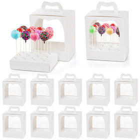Nicunom cake pop box 12-pack with clear window for weddings
