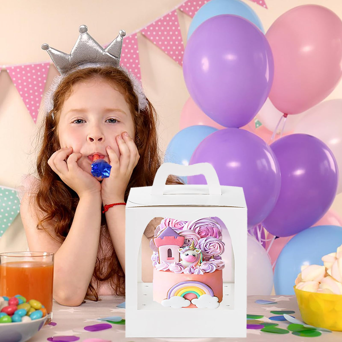 Nicunom versatile boxes suit cupcakes, pies, and pastries
