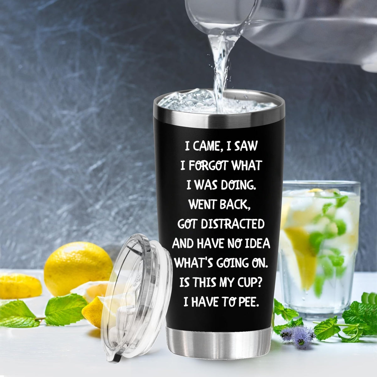 Niduilef 20 oz tumbler insulation close-up highlights double-wall temperature retention.