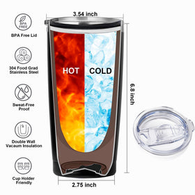 Niduilef 50th birthday tumbler in-use detail for daily hydration.