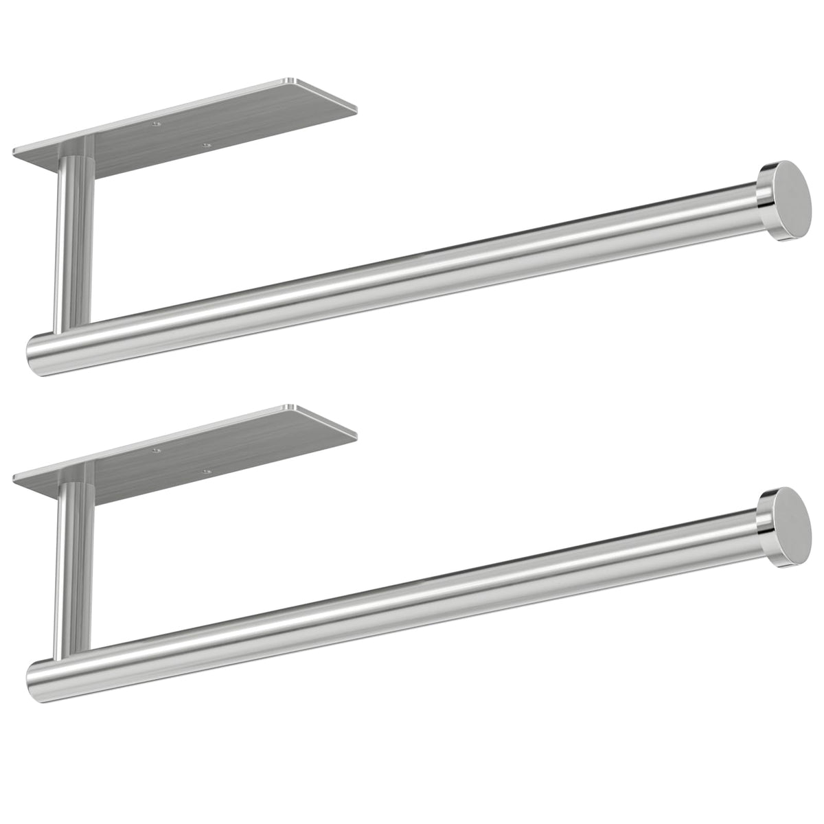 Niffgaff paper towel holder in brushed nickel wall mount showcases durable SUS304 steel.