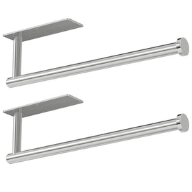 Niffgaff paper towel holder in brushed nickel wall mount showcases durable SUS304 steel.