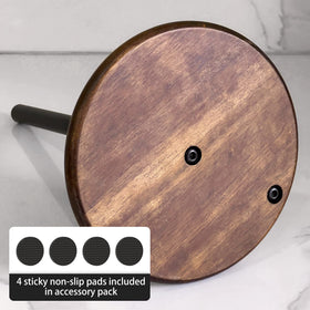 Niffgaff free-standing paper towel holder fits various counter spaces
