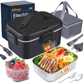 Nifogo electric lunch box with 80W heating for fast warmth