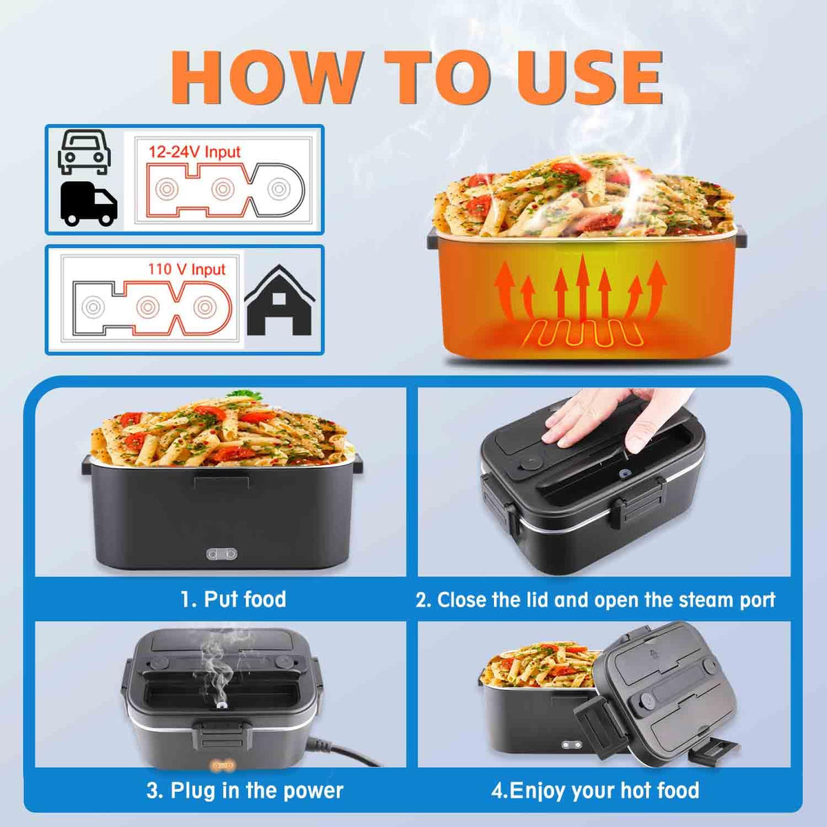 Nifogo dishwasher-safe stainless steel liner for easy cleaning