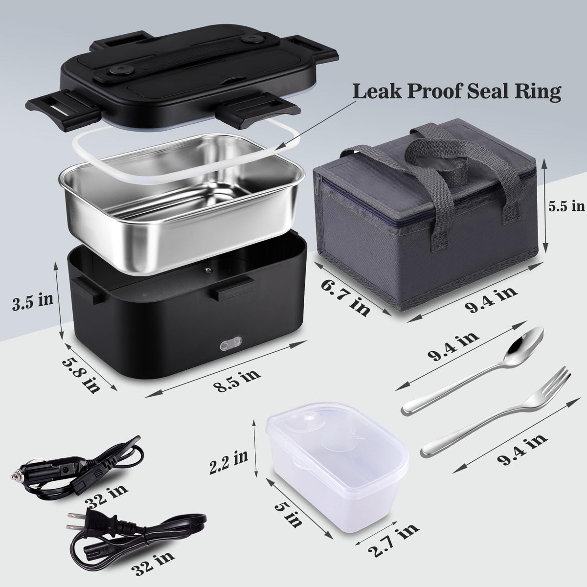 Nifogo insulated bag protecting the lunch box during travel