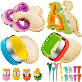 Nifogo 22-piece sandwich cutter collection for quick kid lunches.