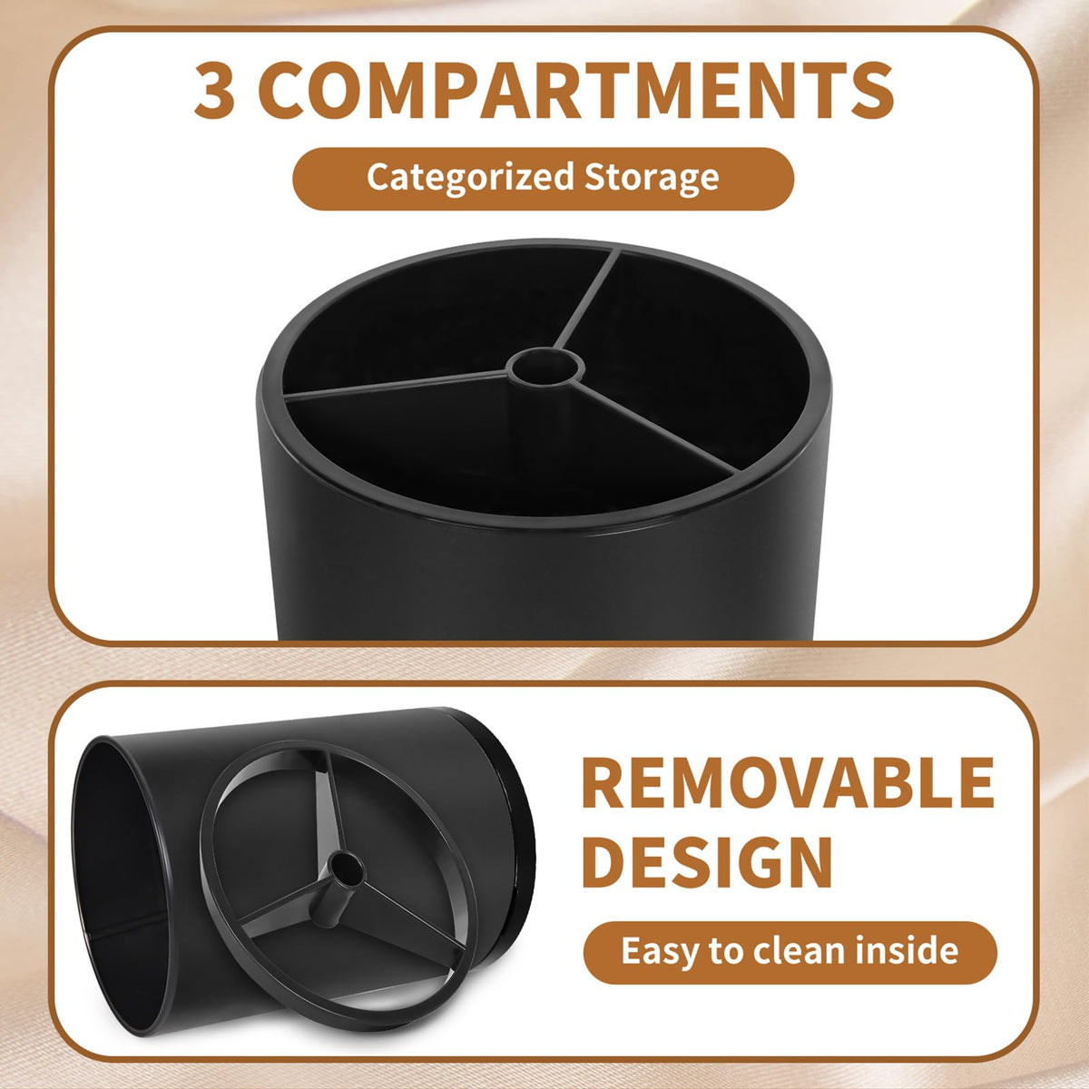 Nigelia base with four anti-slip feet protects countertops during cooking.