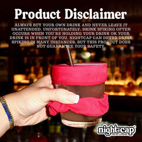 NightCap discreet fashion scrunchie blends with outfits while adding safety.