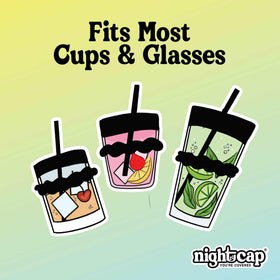 NightCap straw-compatible cover lets you sip through a shield without removing it.
