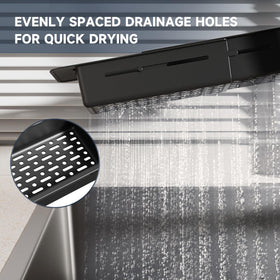 NiHome dish and fruit drainer setup keeps surfaces tidy after use