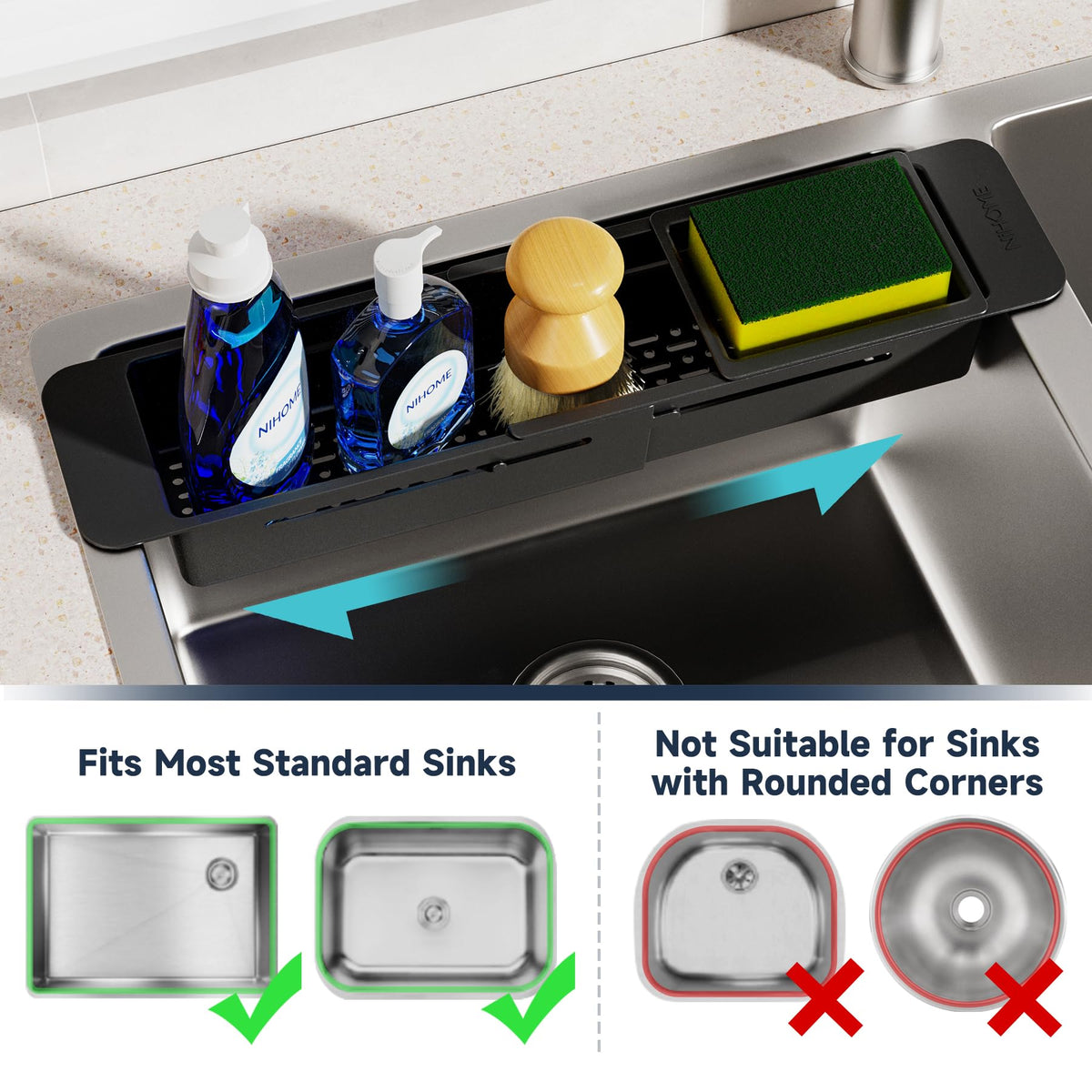 NiHome drainage holes on bottom prevent water pooling and improve ventilation
