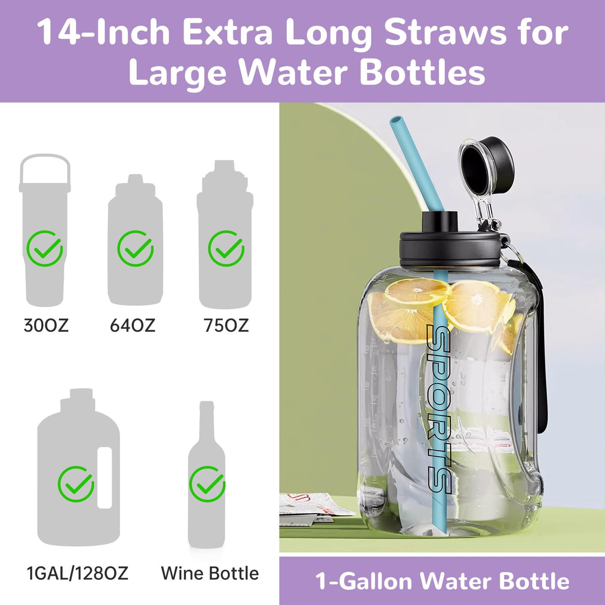 NiHome cleaning brushes help maintain straw hygiene
