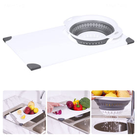 NiHome cutting board with anti-slip corners keeps stable during prep